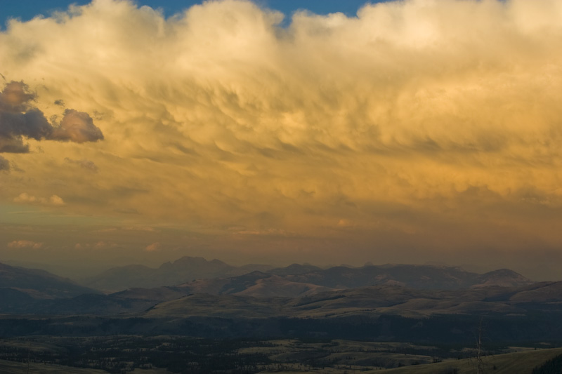 View From Mount Washburn At Sunset